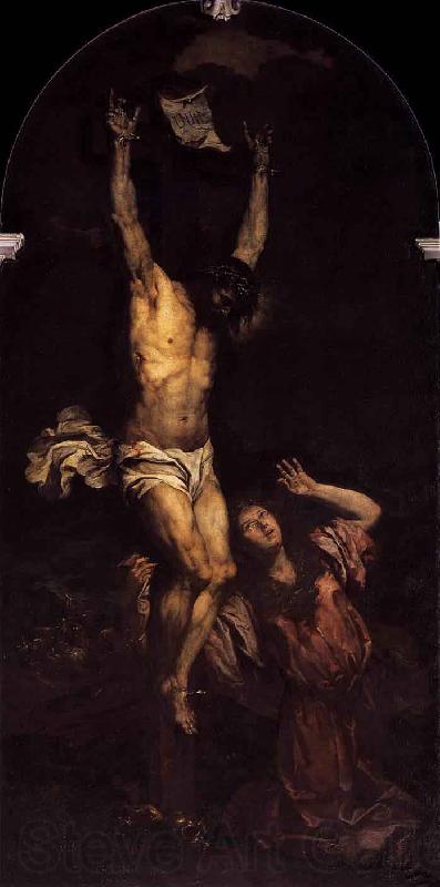 Giovanni Battista Moroni Mary Magdalene at the Foot of the Cross Spain oil painting art